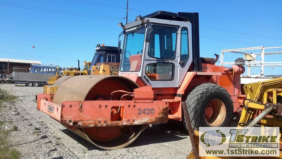 COMPACTOR, 1998 HAMM MODEL 2420, VIBRATORY DRUM ROLLER, 84IN SN