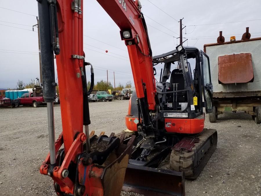EXCAVATOR, KUBOTA KX057-4. THUMB, TOOTH BUCKET, ENGINE NUM