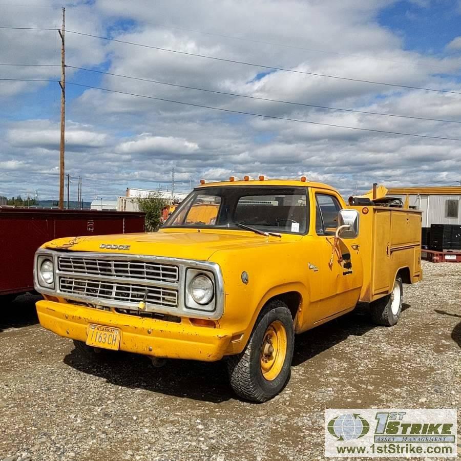 1979 DODGE D20 CUSTOM 200, 318, AUTOMATIC TRANSMISSION, RWD, REGULAR CAB,  8FT SERVICE BED SN:D24JE9S251579 HRS:UNK MI:69236 Auction | 1stStrike Asset  Management, image size:900x900