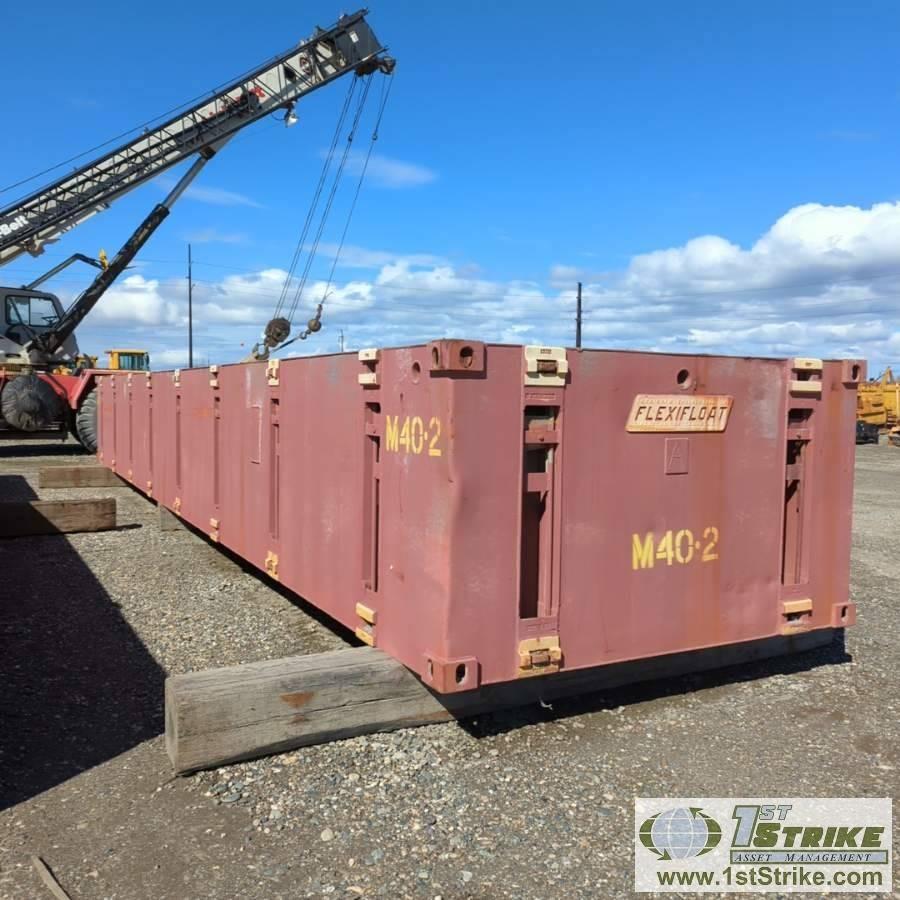 MODULAR BARGE SYSTEM, ROBISHAW FLEXIFLOAT, 8FT X 40FT X 54IN
