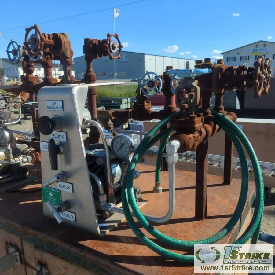 JOBSITE TOOL BOX, KNAACK JOBMASTER 44, CASTER MOUNTED, SET UP AS